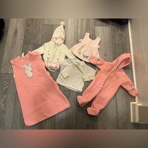 Baby Girl 60s / 70s Vintage Clothing bundle size 0-2T range